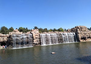 公园大型塑石假山瀑布