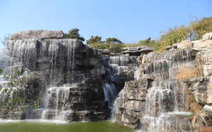 小区塑石假山流水景观制作